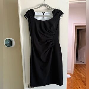 Calvin Klein Black Cap Sleeve Dress NWOT Size 8’